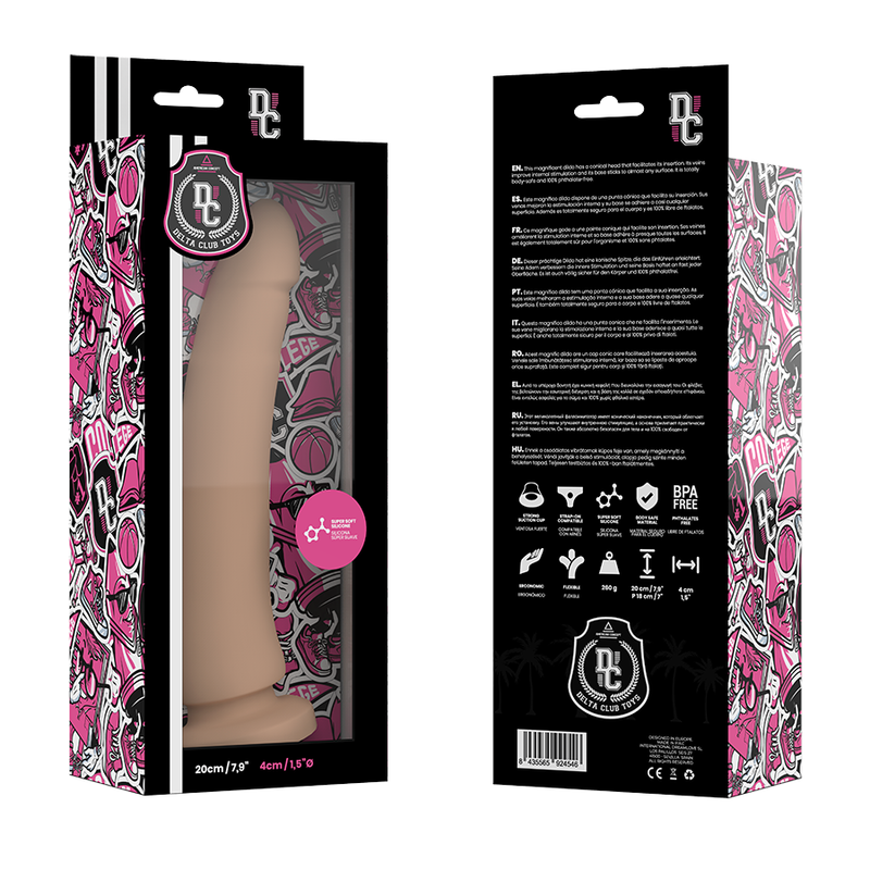 DELTA CLUB - TOYS DILDO NATURAL SILICONA MEDICA 20 X 4 CM